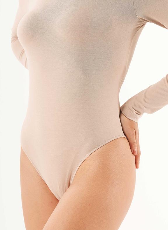 Body Manches Longues Ecovero Beige 5