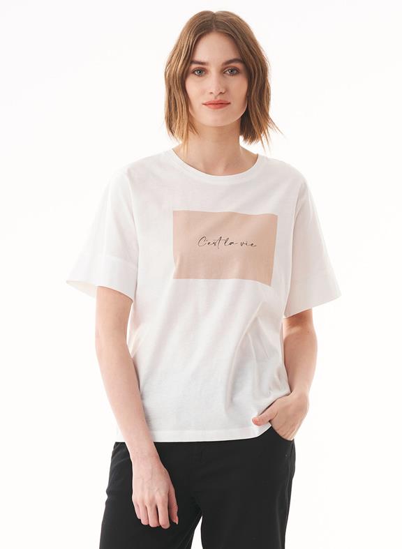 T-Shirt Bio-Katoen Wit van Shop Like You Give a Damn