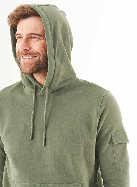 Soft Touch Sweat Hoodie Olive 3