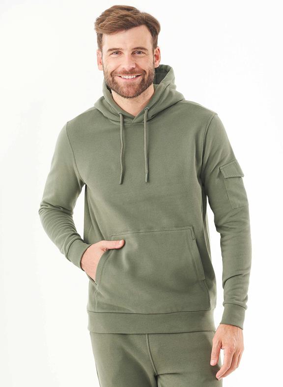 Soft Touch Sweat Hoodie Olive 4