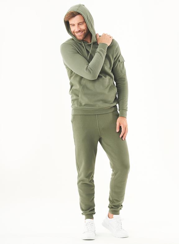 Soft Touch Sweat Hoodie Olive 5