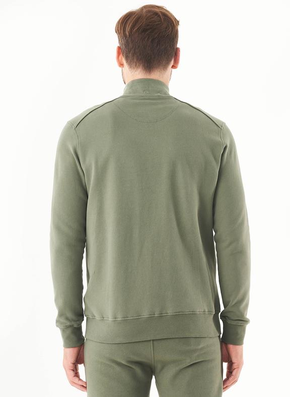 Soft Touch Sweat Jacket Mid Olive 4