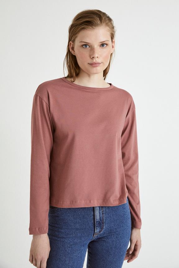 T-Shirt Longsleeve Roze 1