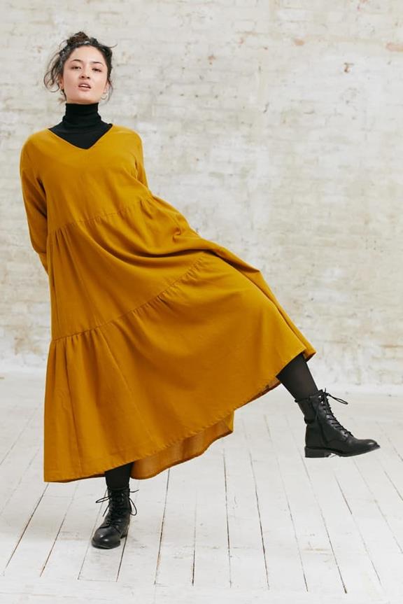 Dress Jamini  Mustard Yellow 2