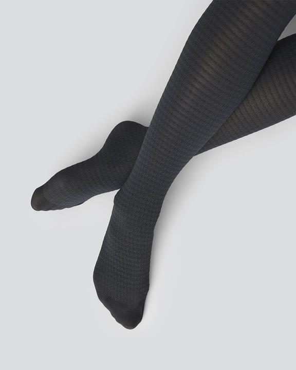 Agnes Houndstooth Tights Black 3