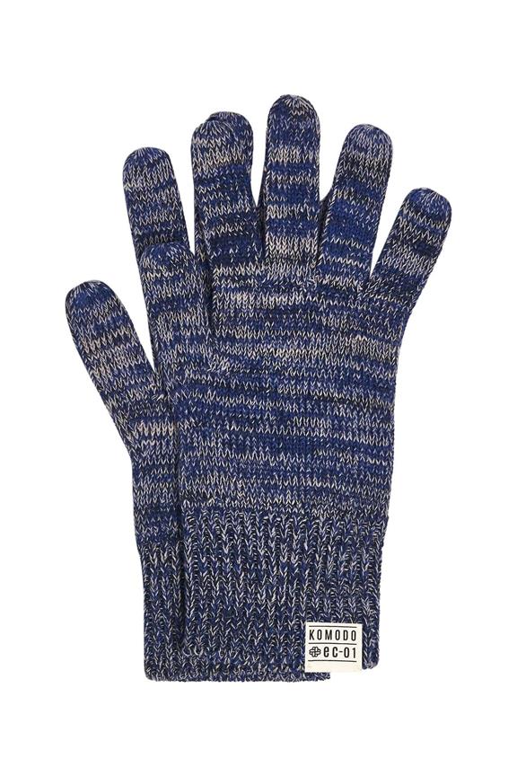 Handschuhe Eichi Bio-Baumwolle Marineblau 1