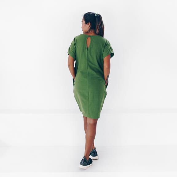 Dress Recycled Cotton Green 4