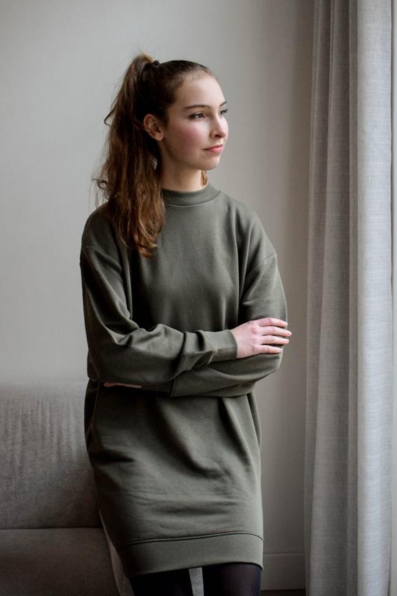 Livia Sweater Dress Green 1