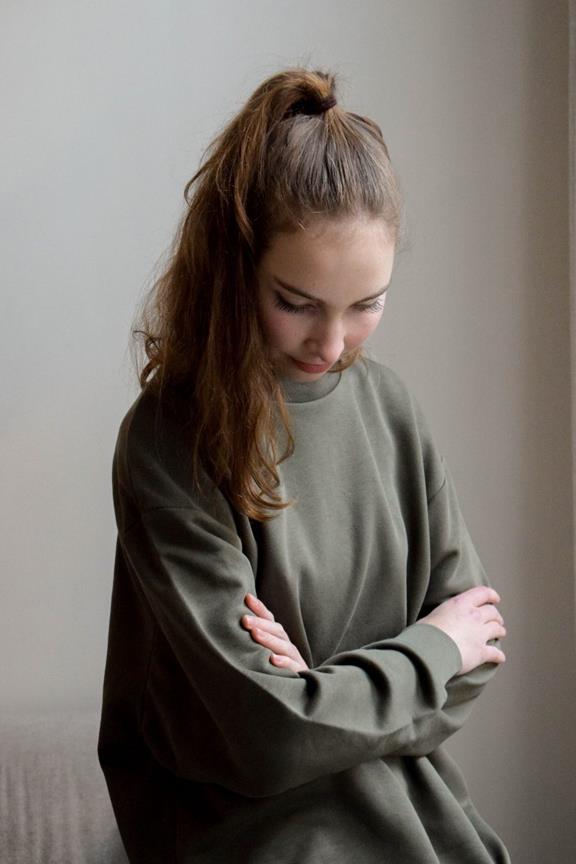 Livia Sweater Dress Green 4