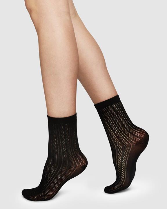 Klara Knit Socks Black 1