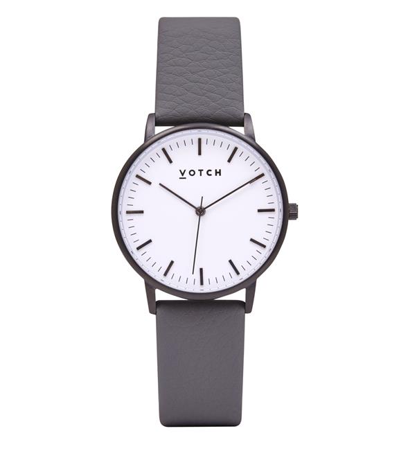 Watch Moment - Black & Slate Grey With White 1