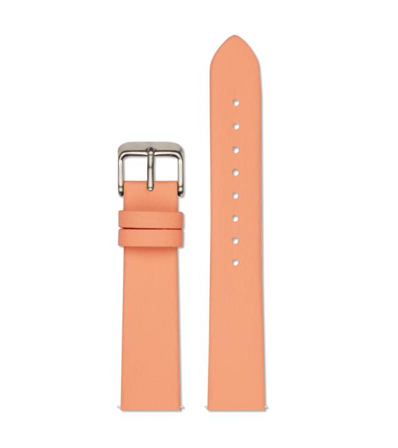 Watch Strap 18 Mm – Coral And Silver 1
