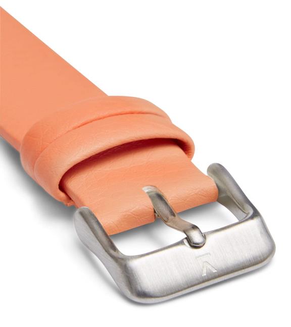 Watch Strap 18 Mm – Coral And Silver 2
