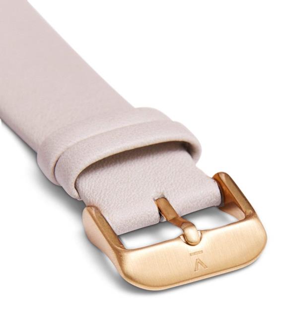 Watch Strap 20 Mm - Light Grey With Gold 2