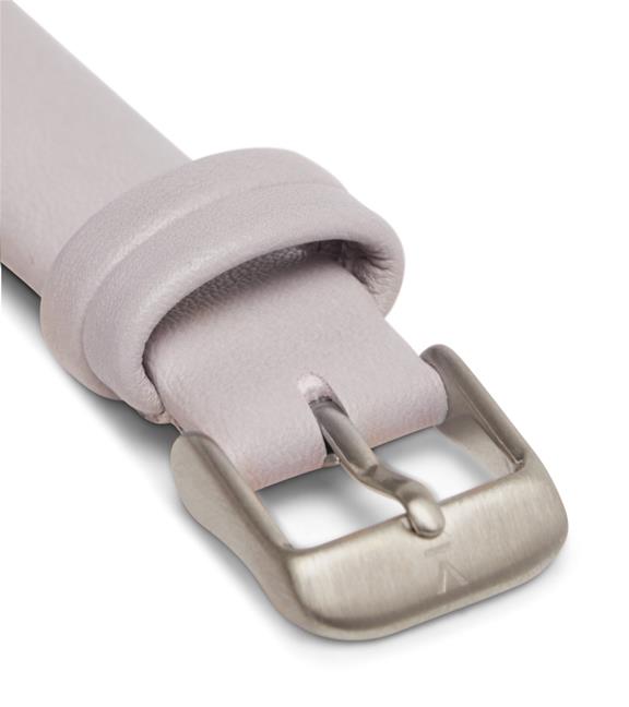  Watch Strap 16 Mm - Light Grey With Brushed Silver Buckle 2