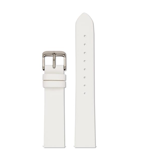 Watch Strap 18 Mm – Off White And Silver 1