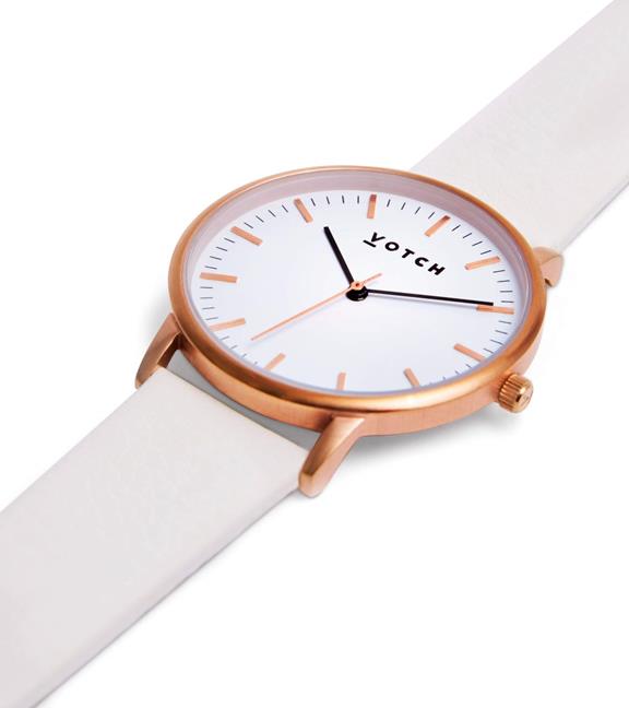 Watch Moment Rose Gold & Off White 3