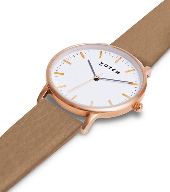 Watch Moment Rose Gold & Tan  2