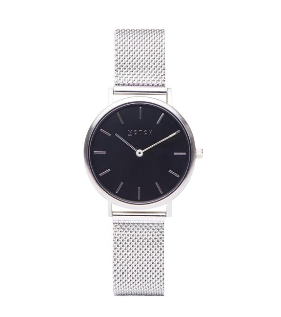 Horloge Mesh Petite Zilver & Zwart 1