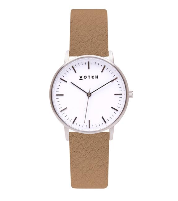 Watch Moment Silver & Tan 1