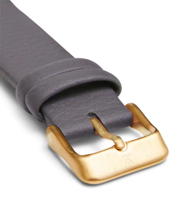 Armband Dunkelgrau Gold 18mm 2