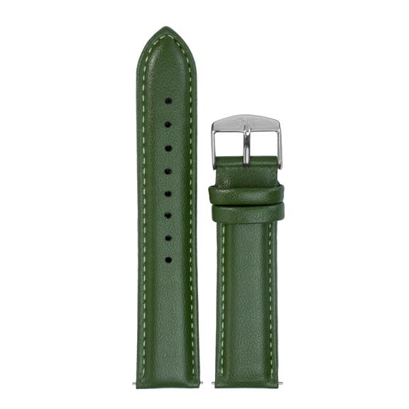 Horlogeband Cactusleer Groen/Zilver via Shop Like You Give a Damn