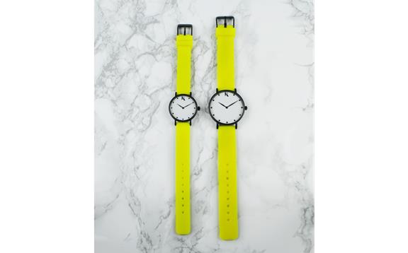 Horloge Large 38 Mm Neon Geel 4
