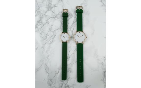 Watch  Large 38 Mm Emerald Green / Rose Gold 3