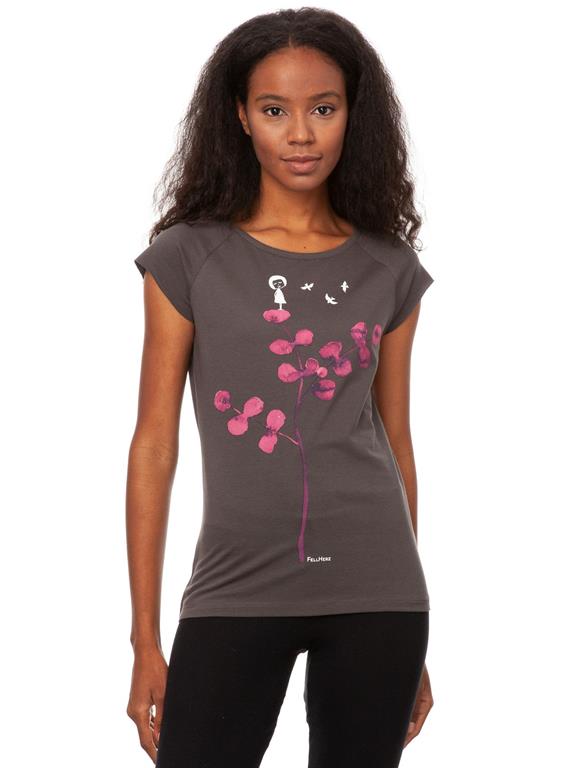 T-Shirt Rosa Baum Grau 1