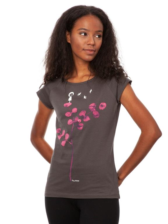 T-Shirt Rosa Baum Grau 2