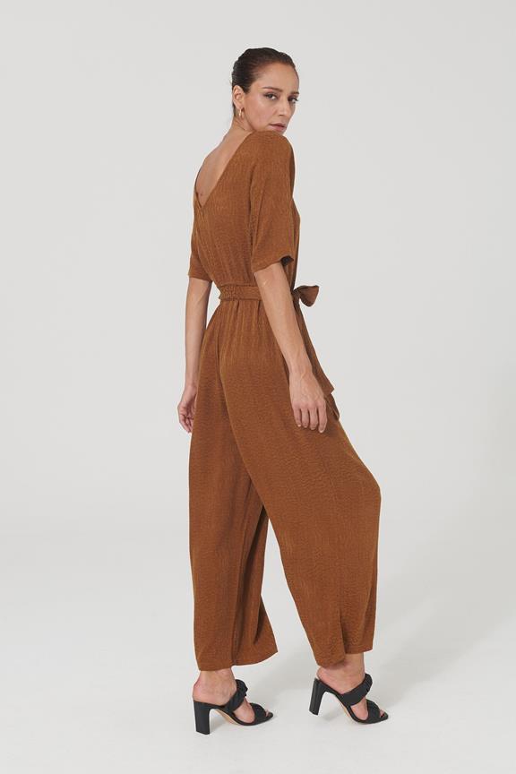 Jumpsuit Staine Jacquard Light Brown from Shop Like You Give a Damn