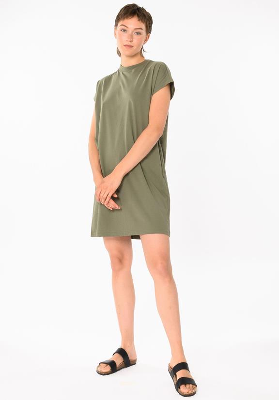 Shirt Dress Boxy Green 5
