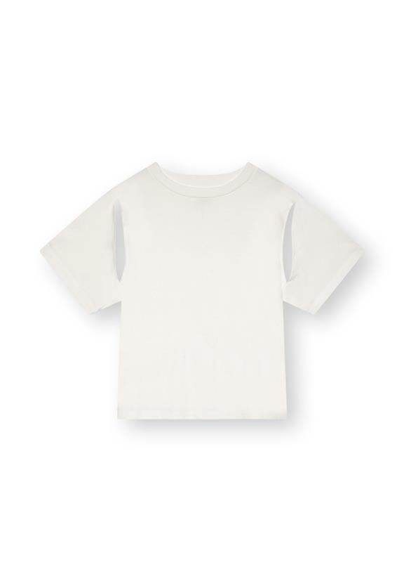 T-Shirt Cut Offs Weiß 2