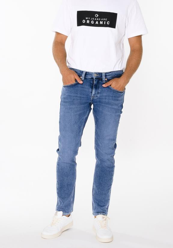 Jeans Taps Toelopend Blauw 1