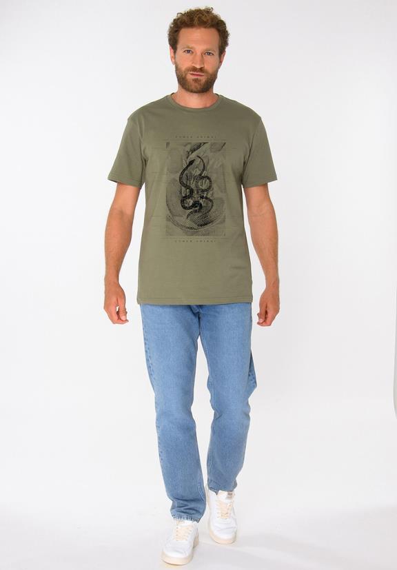 T-Shirt Serpens Diep Lichen Groen 4