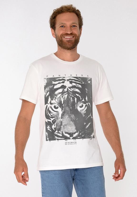 T-Shirt Panthera Tigris Gebroken Wit 1