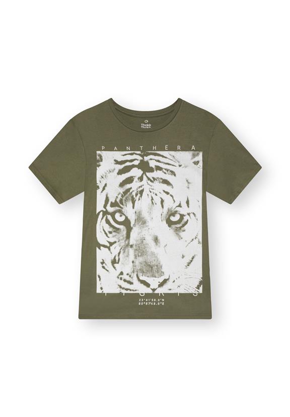 T-Shirt Panthera Tigris Diep Lichen Groen 2