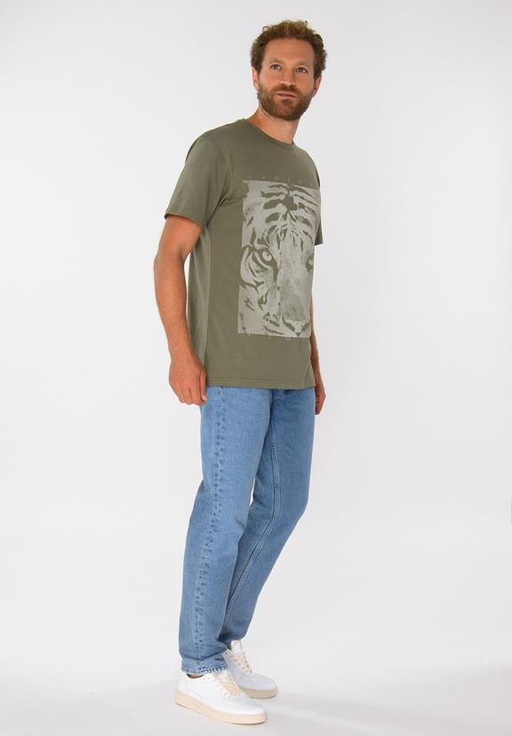 T-Shirt Panthera Tigris Deep Lichen Grün 4