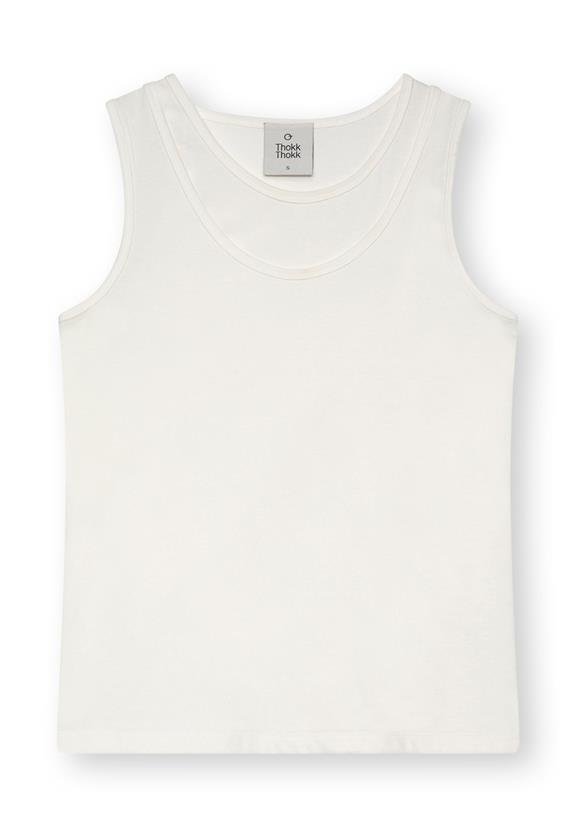 Doppellagiges Tanktop Off White 2