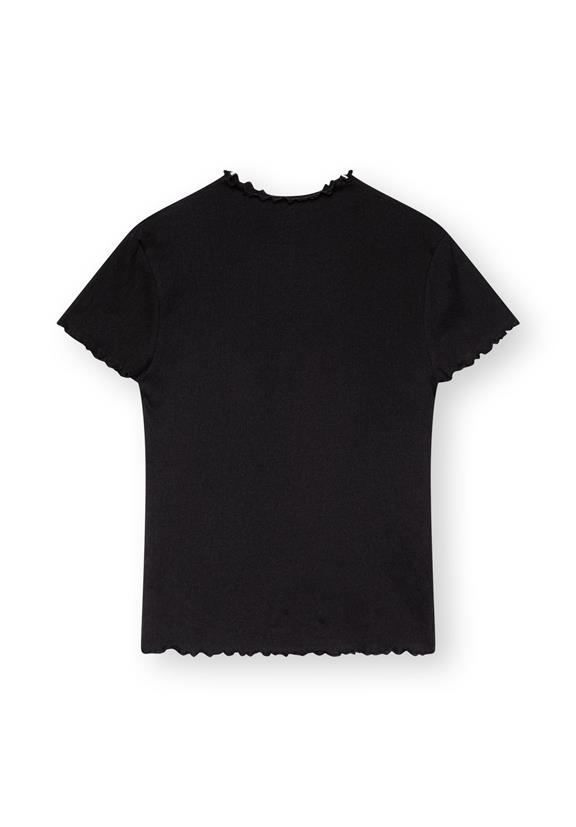 Getailleerd T-Shirt Structuur Zwart 3