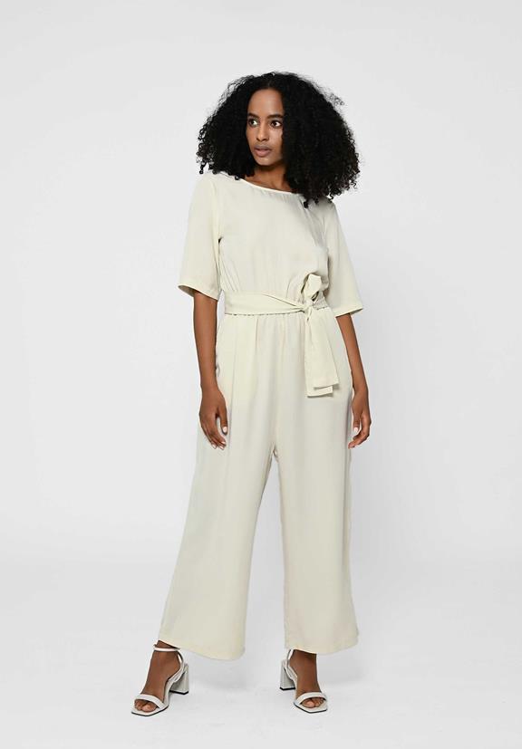 Jumpsuit Staine Halfsleeve Pebble from Shop Like You Give a Damn