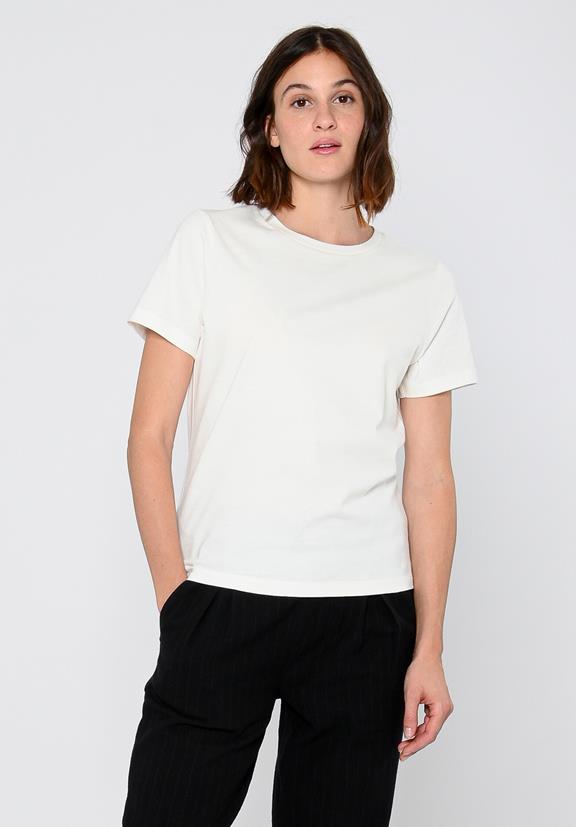 T-Shirt Coton Bio Blanc Cassé 5