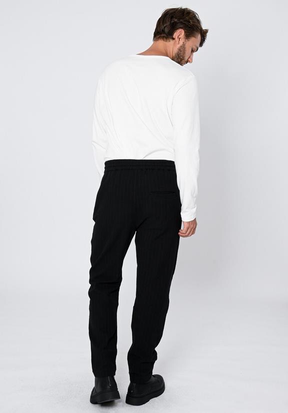 Woven Pants Pinstripe Black 5