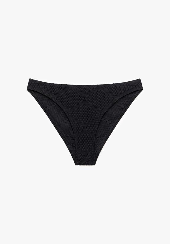 Bikini Slip Dirima Zwarte Structuur via Shop Like You Give a Damn