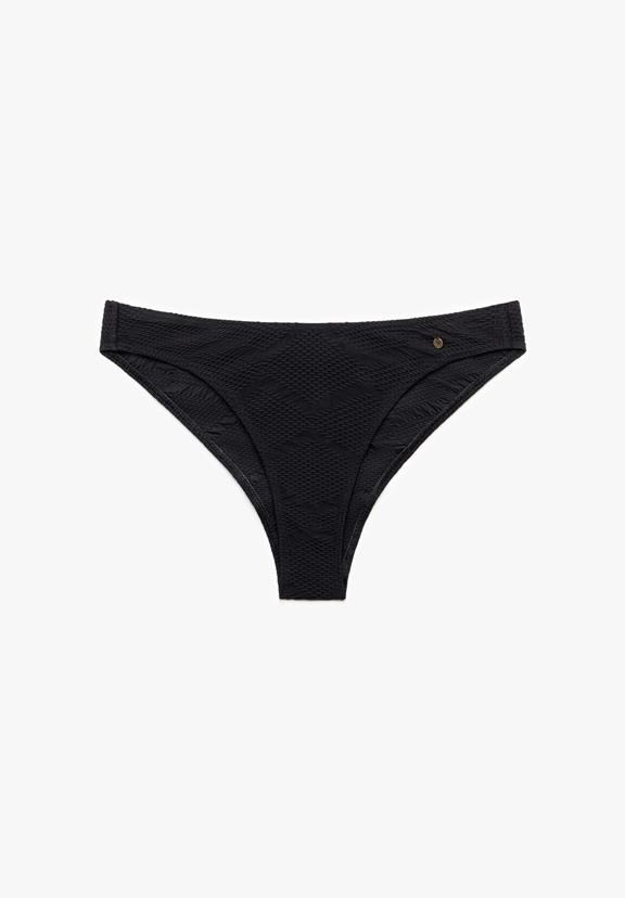 Bikini Slip Azorella Zwarte Structuur 2