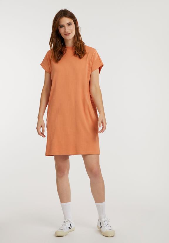 Boxy Shirt Dress Pheasant Orange 1