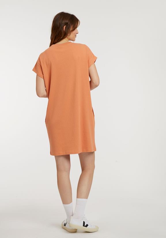 Boxy Shirt Dress Pheasant Orange 4