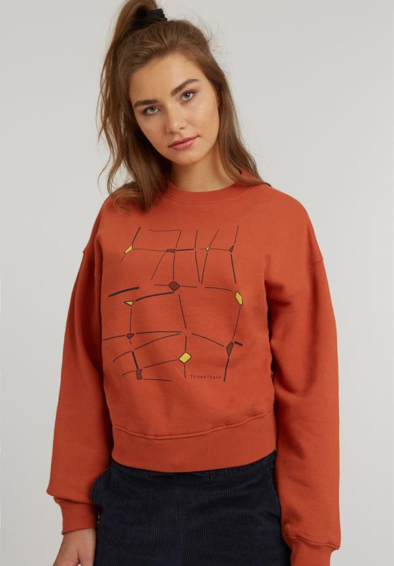 Sweater Incomplete Frames Orange 2