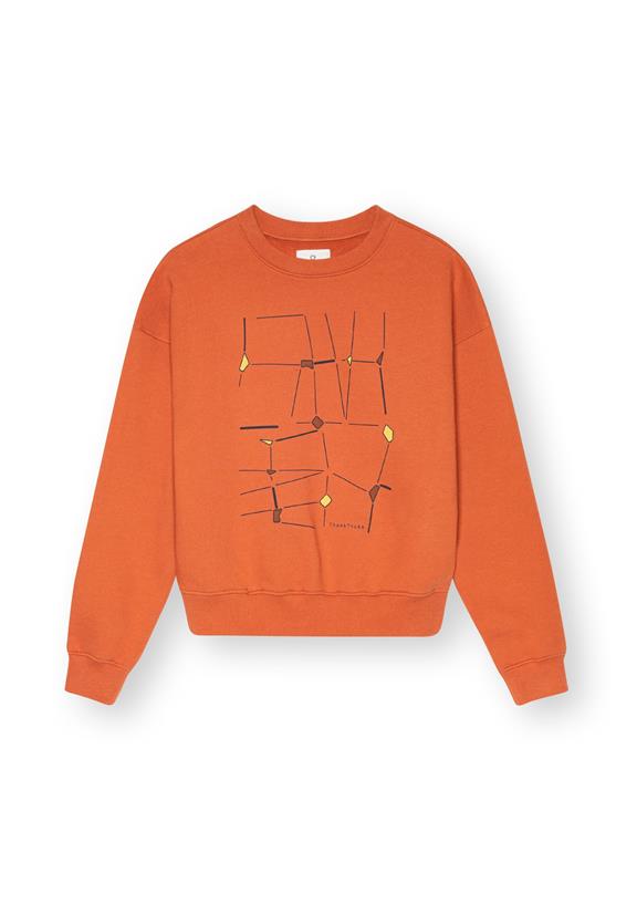 Sweater Incomplete Frames Orange 3