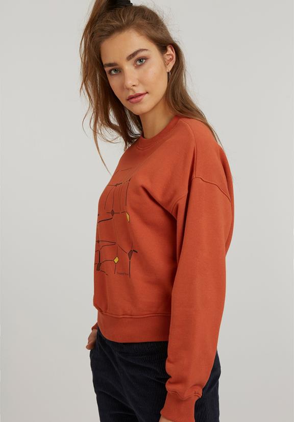 Sweater Incomplete Frames Orange 4